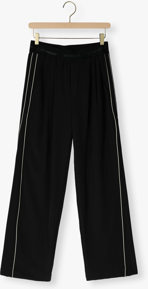 zwarte co'couture wijde broek amina split ll panel