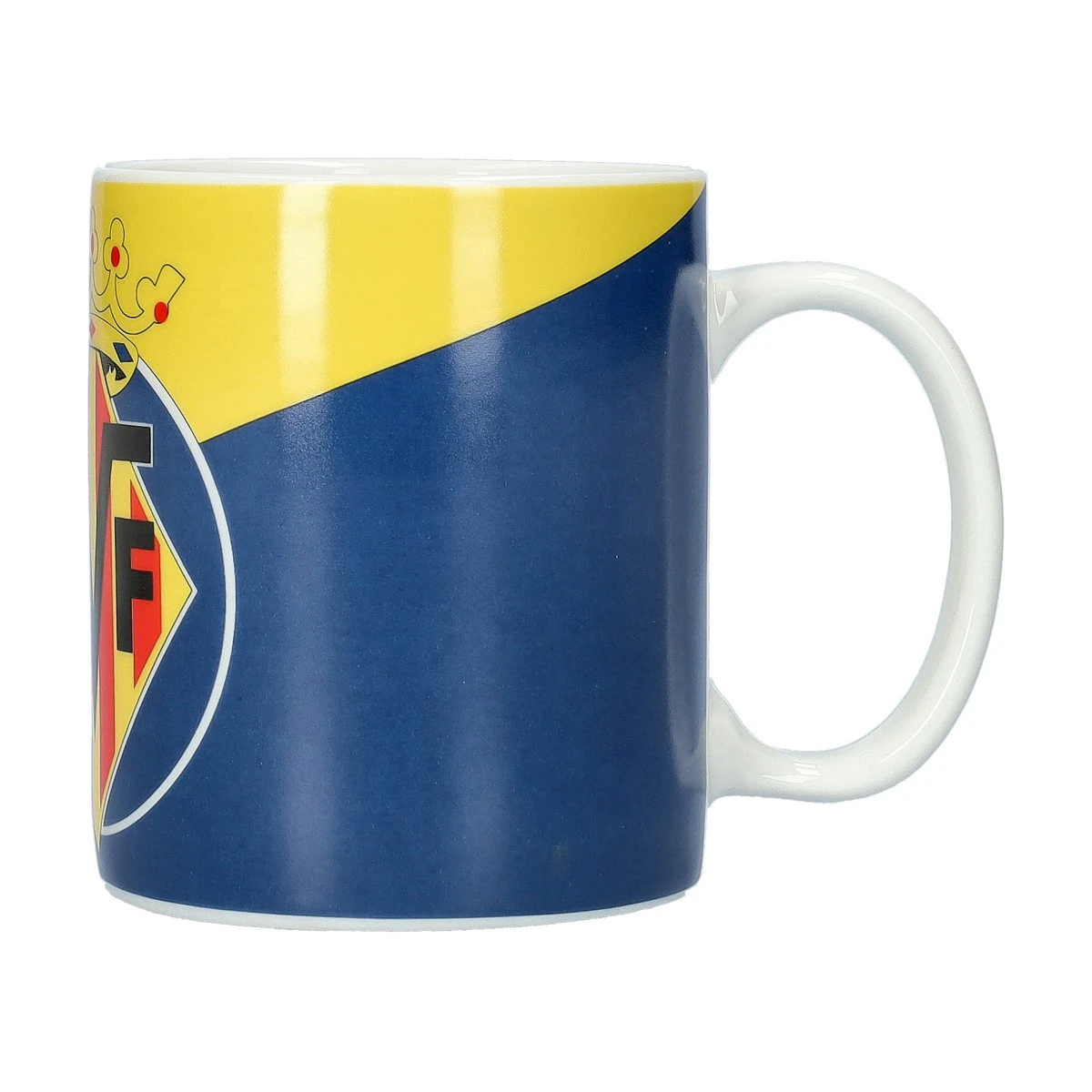 Caneca Villarreal CF Emblema Bicolor Diagonal Villarreal2025-2026