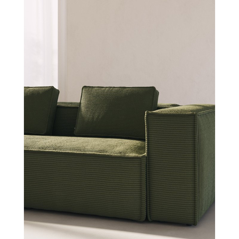 Canapé d’angle Blok 6 places vert 320 x 320 cm
