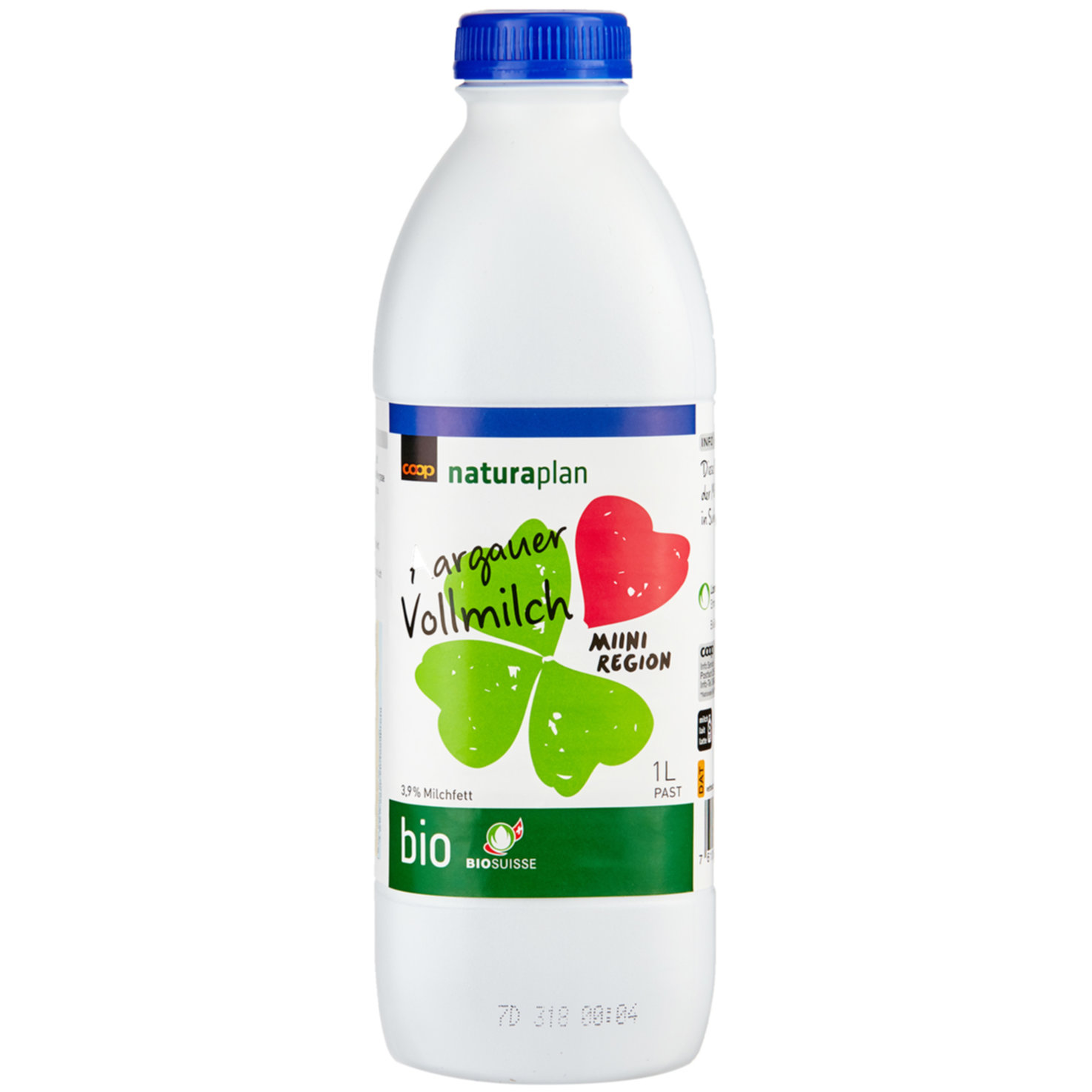 Naturaplan Bio Regio Vollmilch 3,9% Milchfett Past Aargau