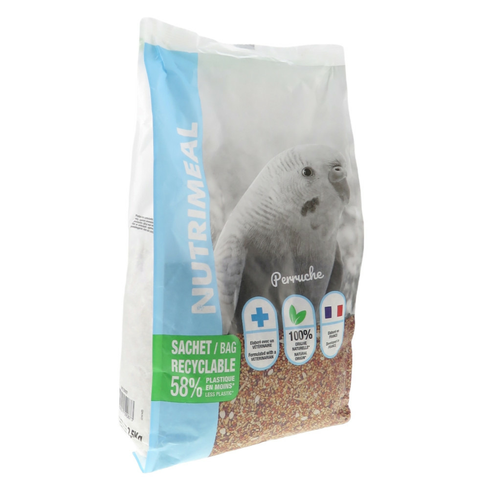 Graines perruches nutrimeal 2,5kg. Pour oiseaux