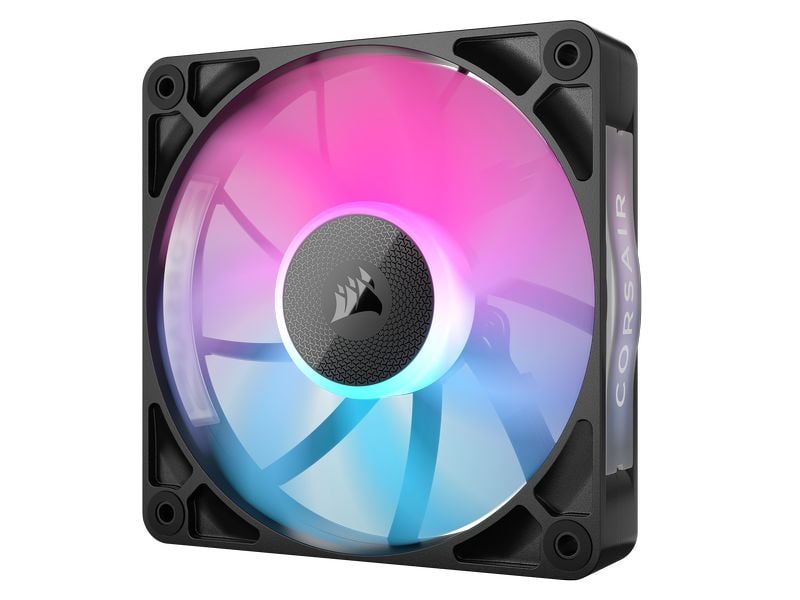 Corsair PC-Lüfter iCUE LINK RX120 RGB Schwarz, 3er Starter- Leistungsfähige RGB PWM-Lüfter mit hochwertiger Flüssigkristallpolymer-Konstruktion und CORSAIR AirGuide-Technologie