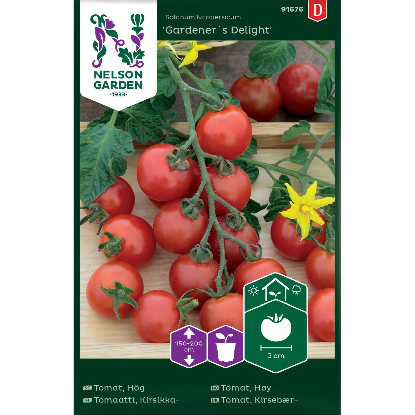 Solanum lycopersicum 'Gardener´s Delight' Cherrytomat 'Gardener´s Delight'