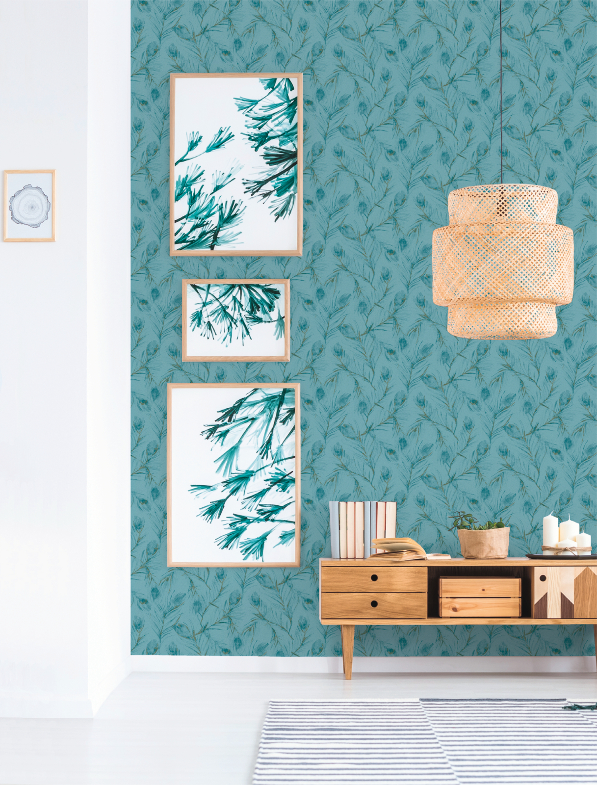 Vliestapete EXOTIC LIFE - blau-bronze - 10 Meter