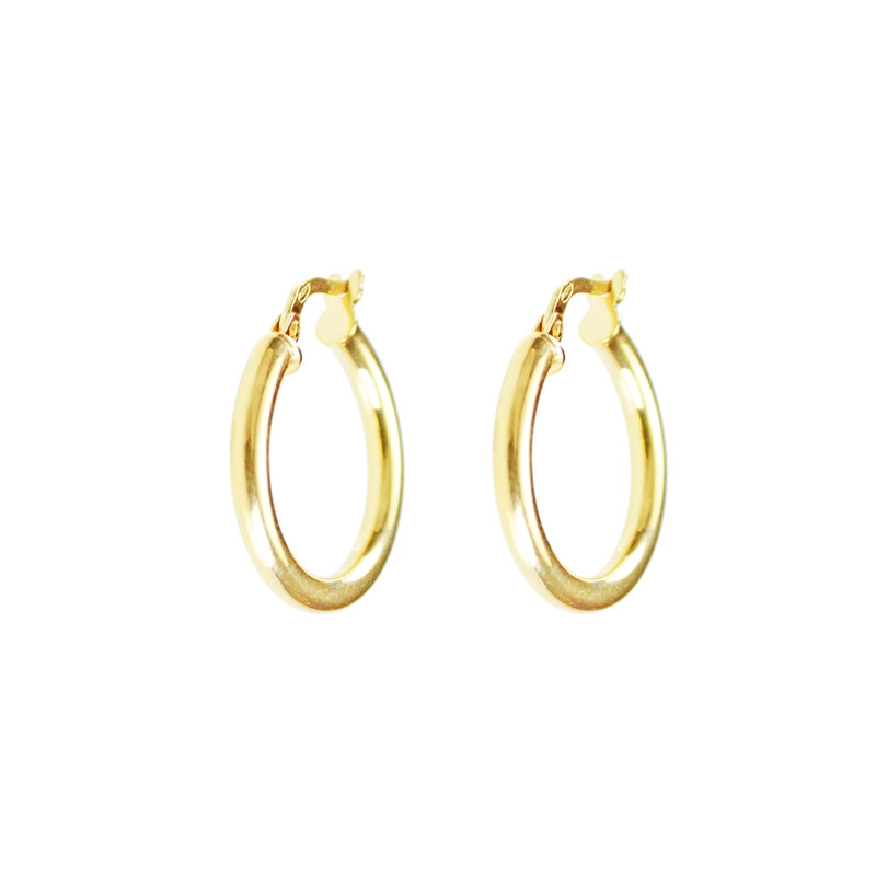 Boucles d'Oreilles Créoles Or Jaune