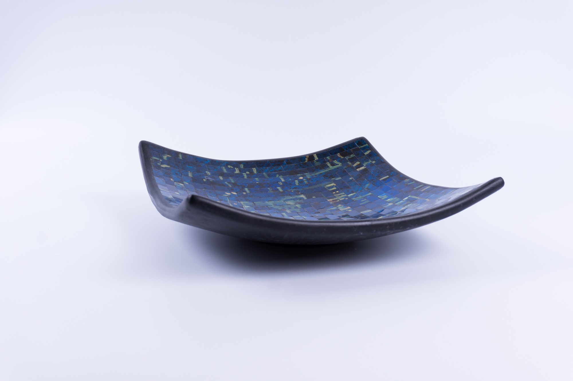 3er-Set Mosaikteller blau-gold von fischer's lagerhaus