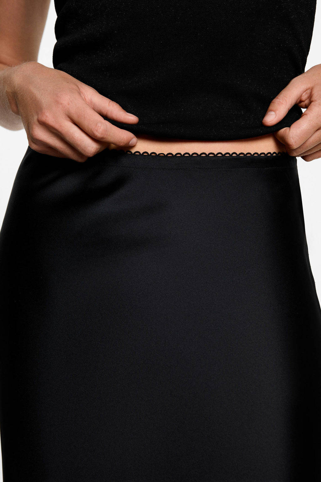 MANGO TEEN maxi rok zwart