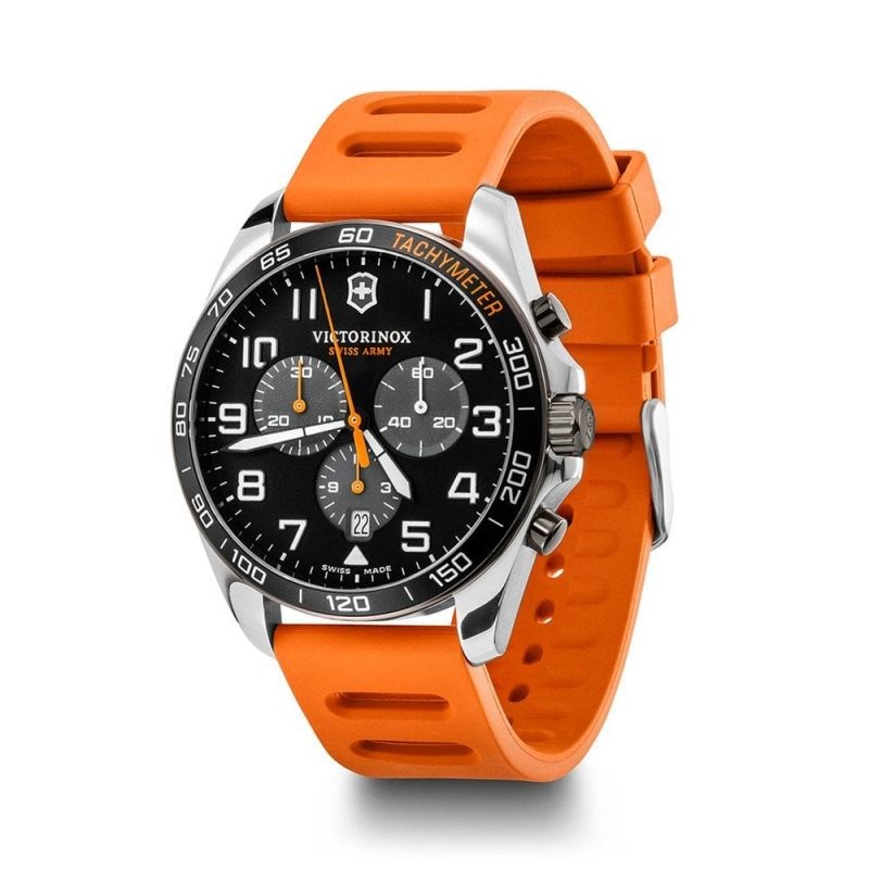 Montre Homme Victorinox FIELDFORCE SPORT en caoutchouc orange