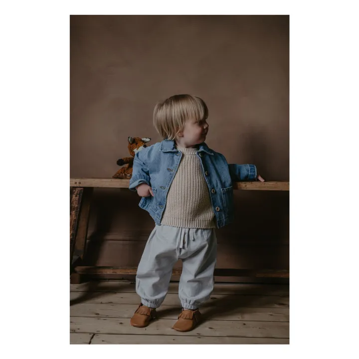 The Simple Folk Chaussons de Bébé Franges | Camel