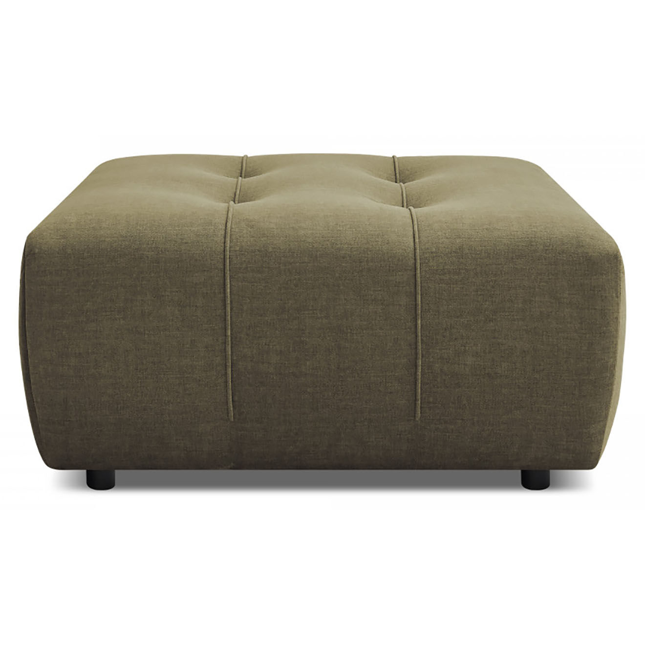Bobochic Pouf en Velours Arsène vert - 100x100x45 cm