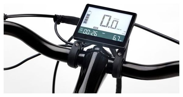 Vélo de Ville Electrique Moma Bikes Ebike-28 Shimano 7V Batterie 624Wh Gris Noir