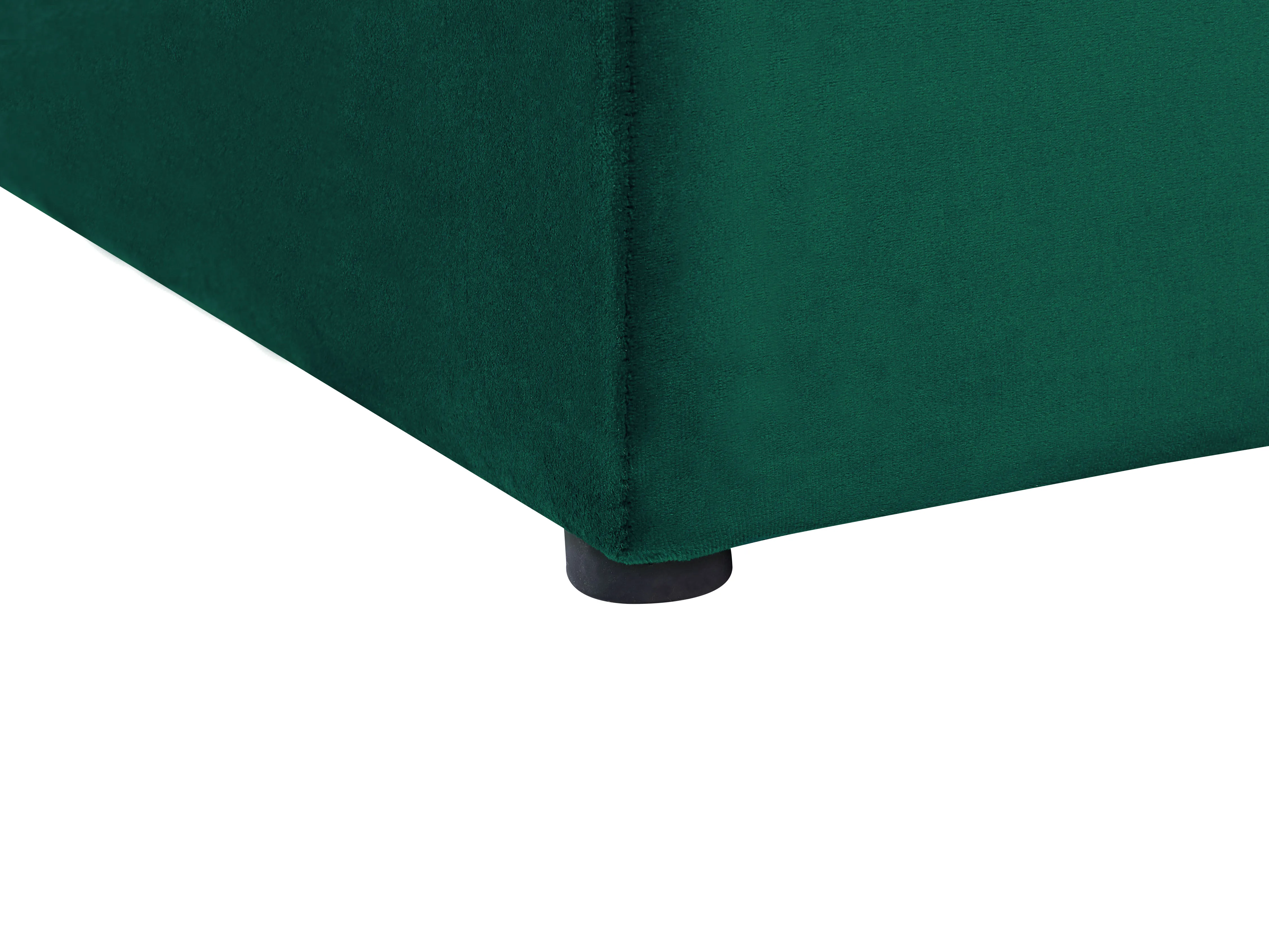 Bed met opbergbankje Fluweel NOYERS 140 x 200 cm Smaragdgroen