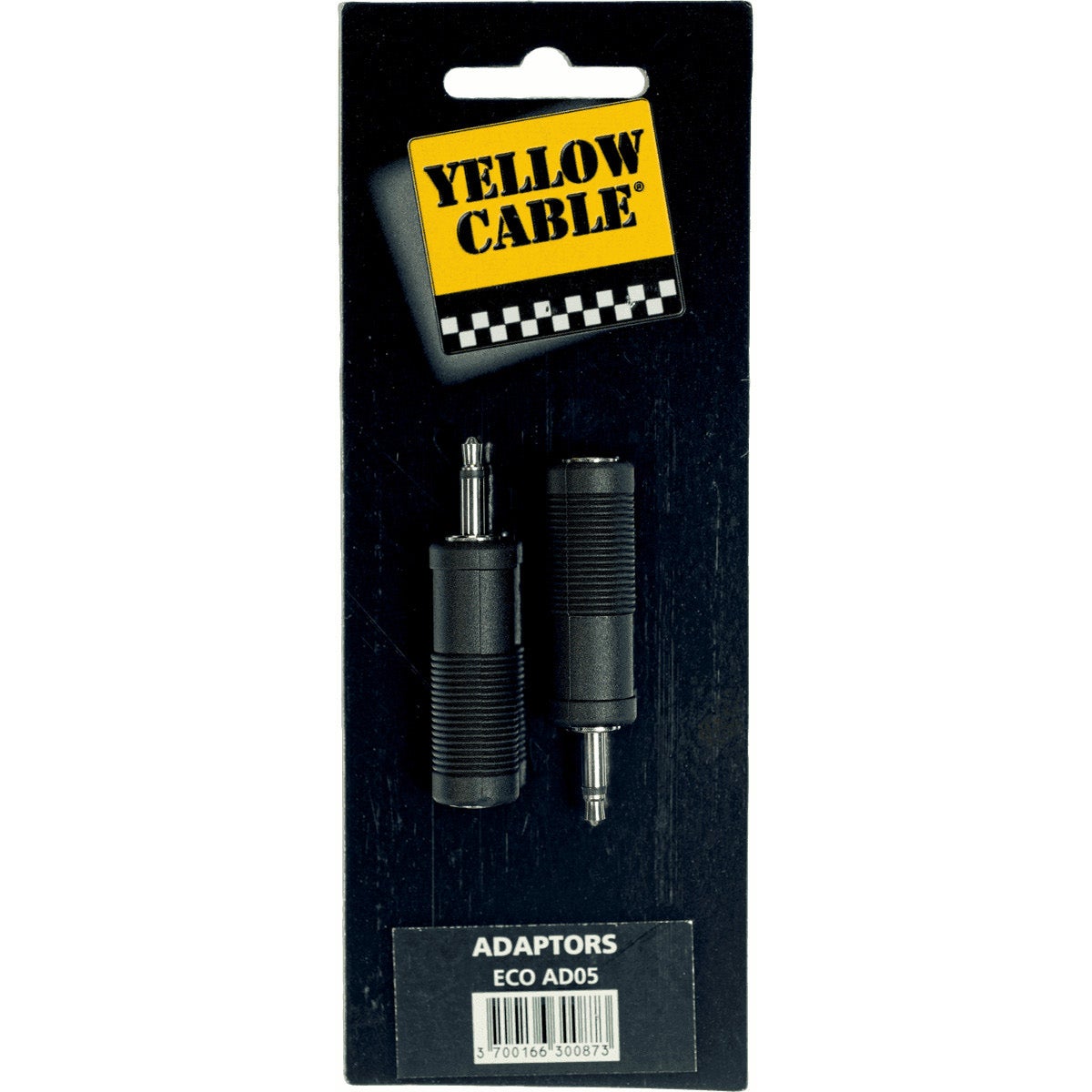 Yellow Cable AD05 3.5 mm TS Jack male - 6.3 mm female verloop (2 stuks)