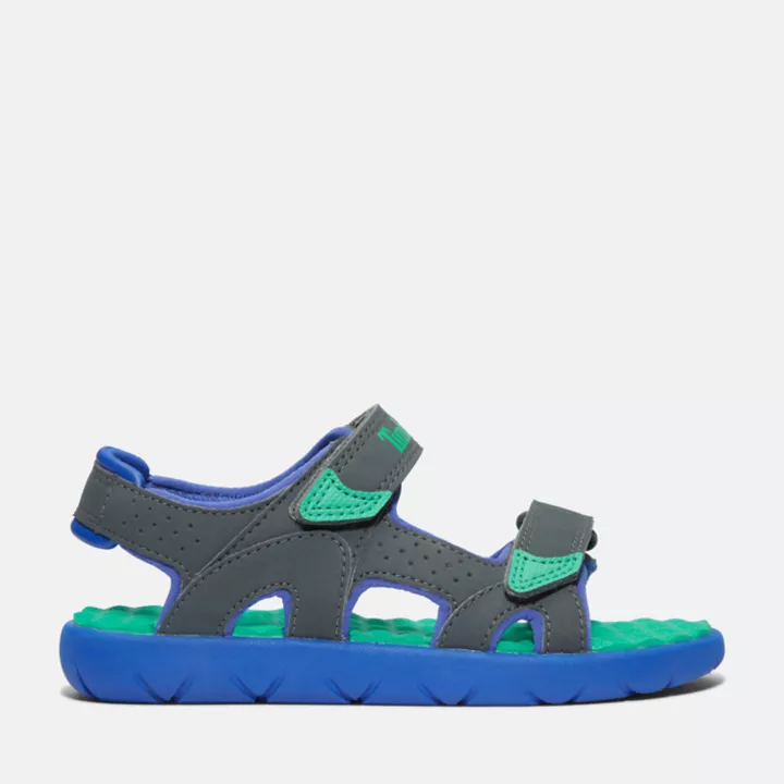 Sandale à double bride Perkins Row pour enfant en vert foncé