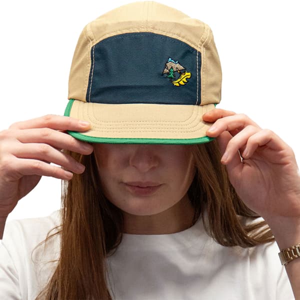 Casquette trail BV SPORT 5 PANEL DBDB BLANC/BLEU