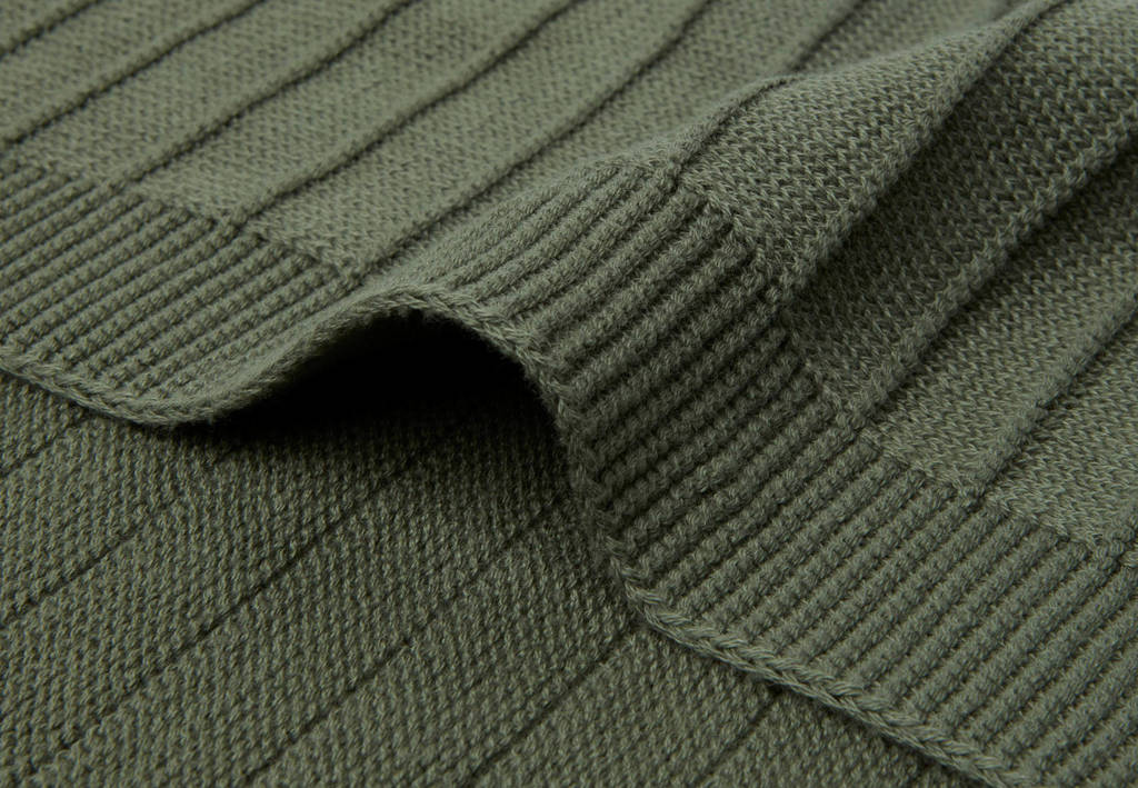 wiegdeken Pure Knit Leaf Green