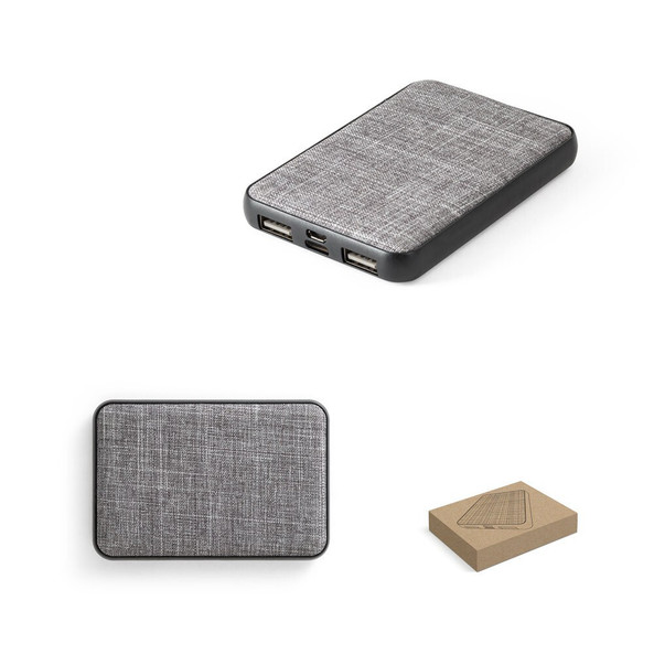 hi!dea 97094 - Power bank 5 000 mAh en PET recyclé (100 % rPET)