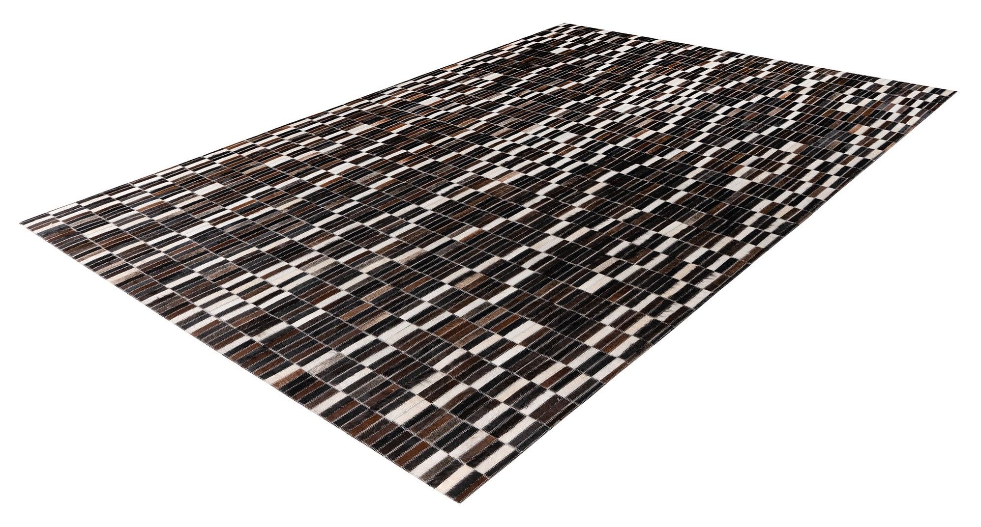 Vloerkleed 125 zwart wit Lavin