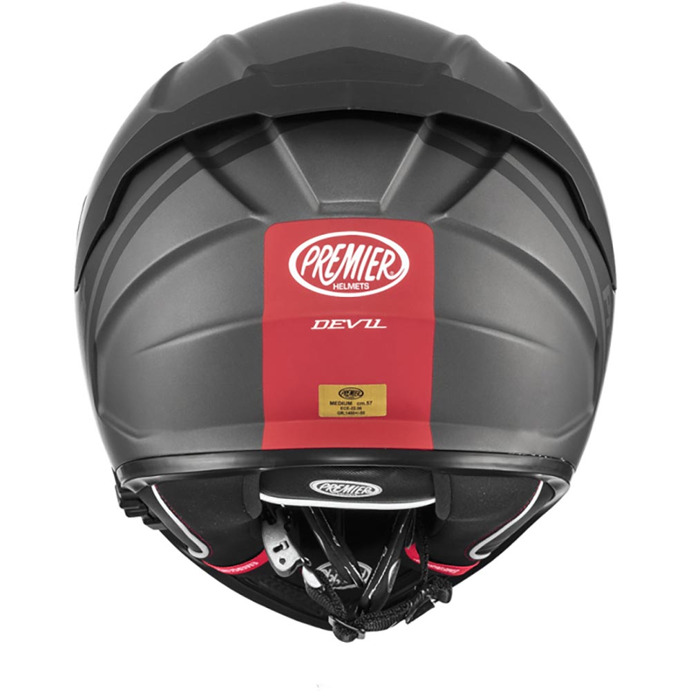 premier - Casque Devil PH Gris / Noir / Rouge