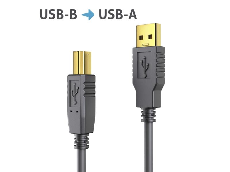PureLink USB 2.0-Kabel  USB A - USB B 15 m Daten- und Ladekabel