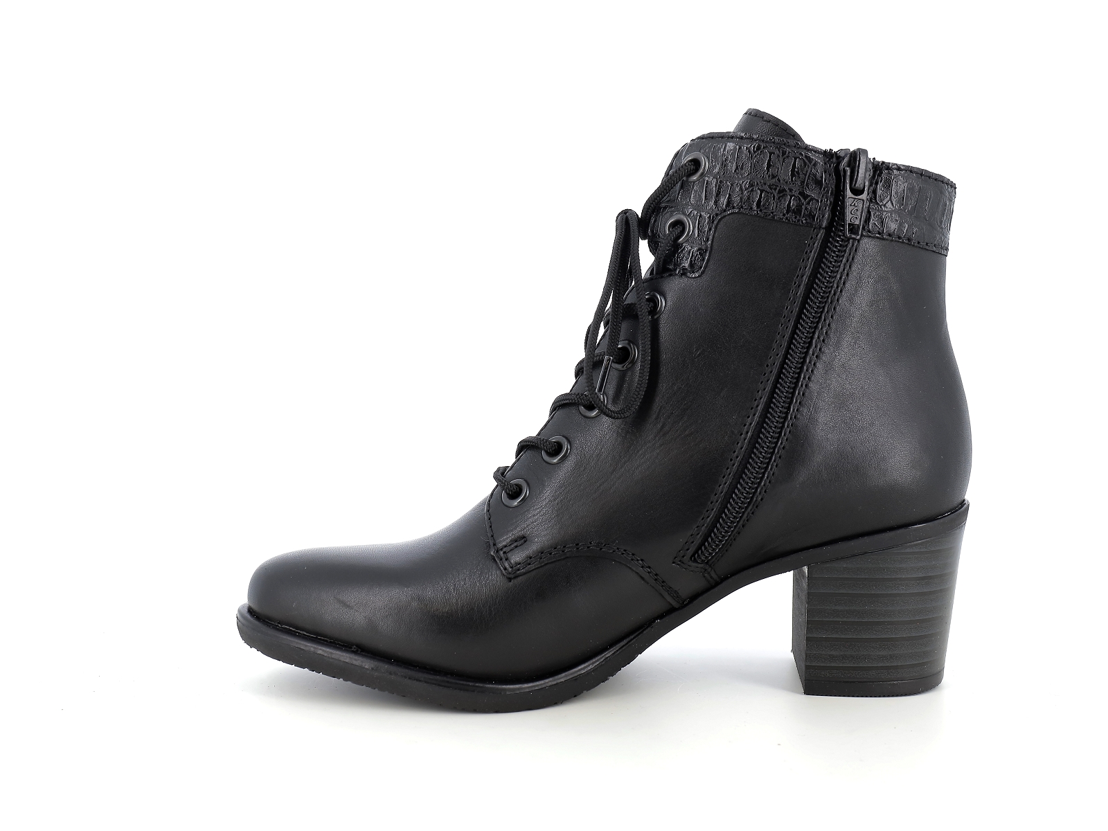 Rieker-Y2040 Matières combinées Noir