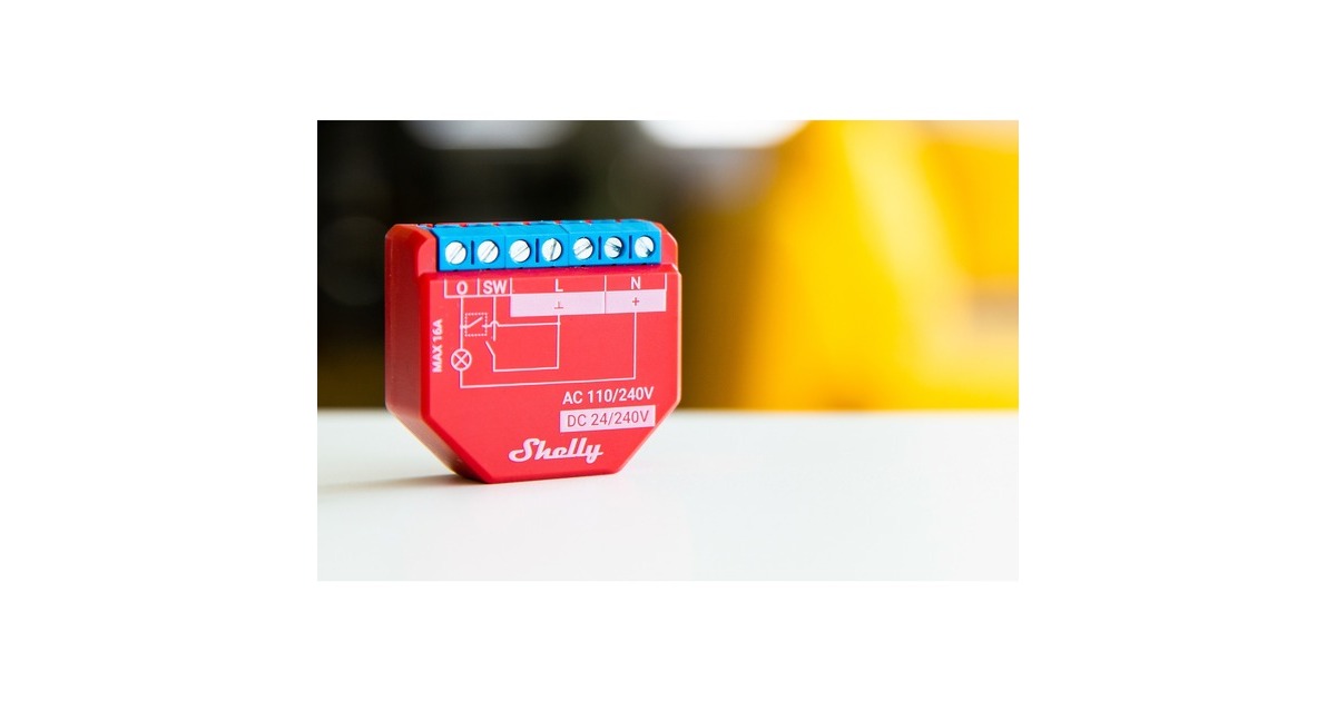ShellyPlus 1PM relais  (Wifi, Bluetooth)