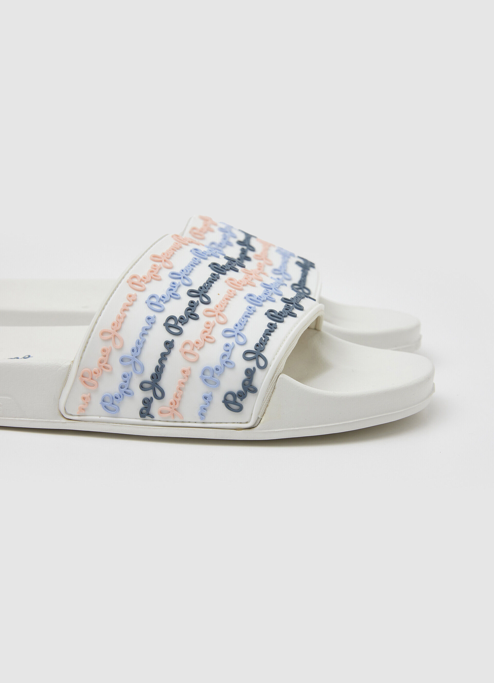 Conjunto de chinelos de praia - branco-creme