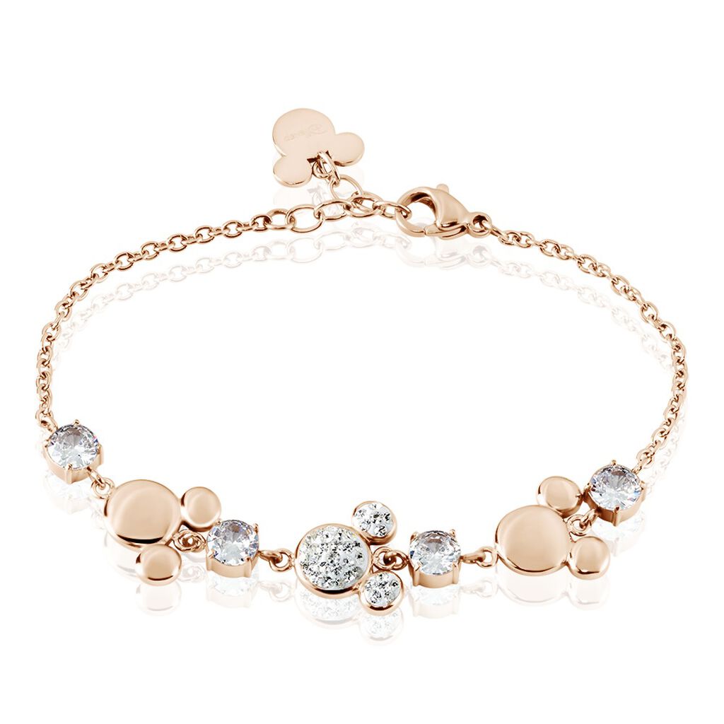 Bracelet  Acier Doré Rose Oxyde