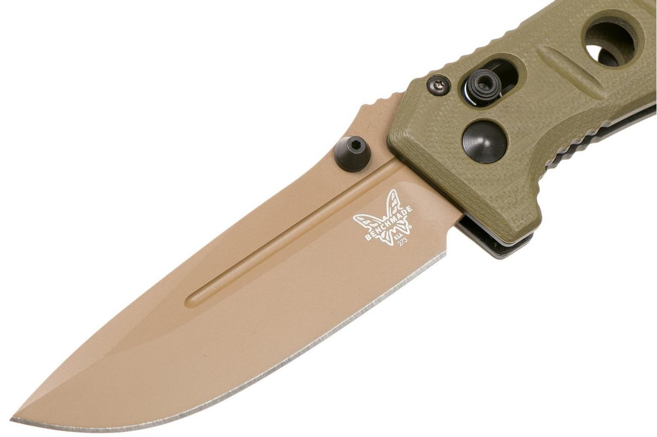 Benchmade 273FE-2 Sibert Mini Adamas OD Green G10, Flat Earth zakmes, Shane Sibert design