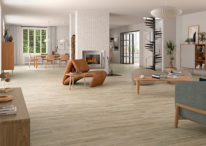 Carrelage sol intérieur aspect bois Shireen 15 x 90 cm