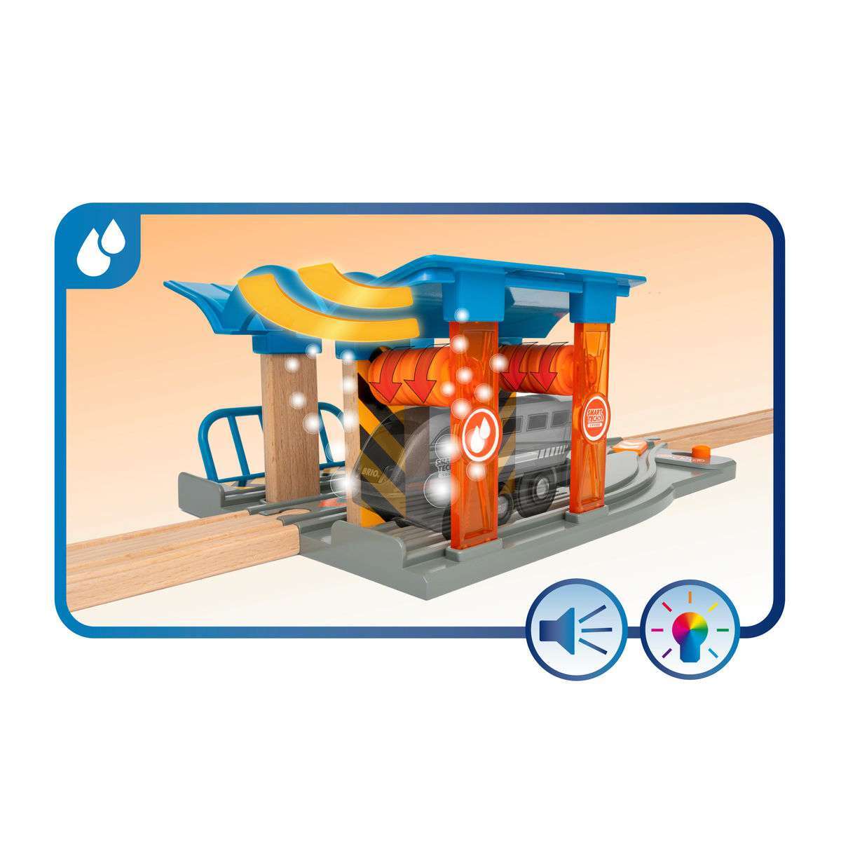 BRIO Spiel Smart Tech Sound Waschstraße mit Werkstatt
