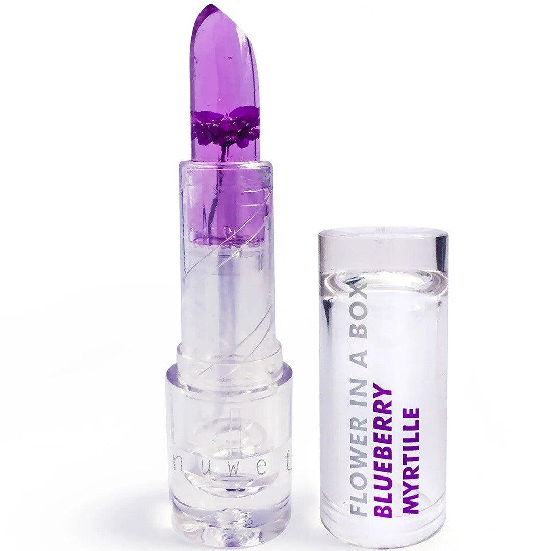 Inuwet lippenbalsem flower in a box - blueberry