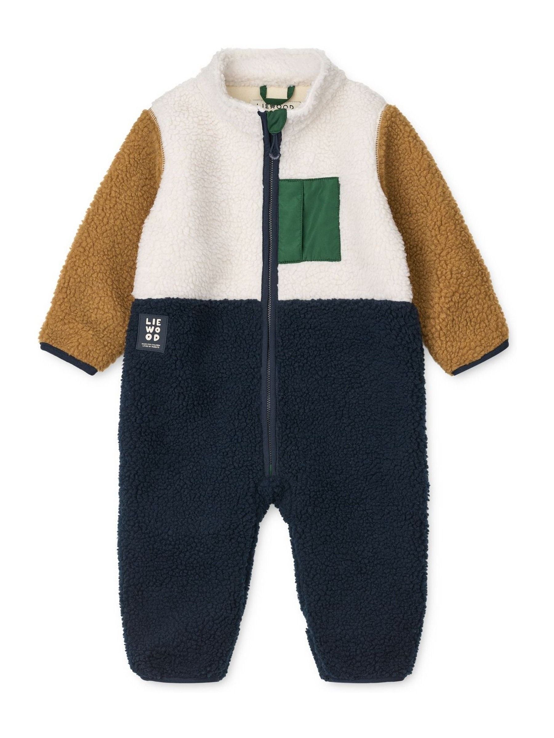 Blauw - Liewood Nolano pile fleece jumpsuit