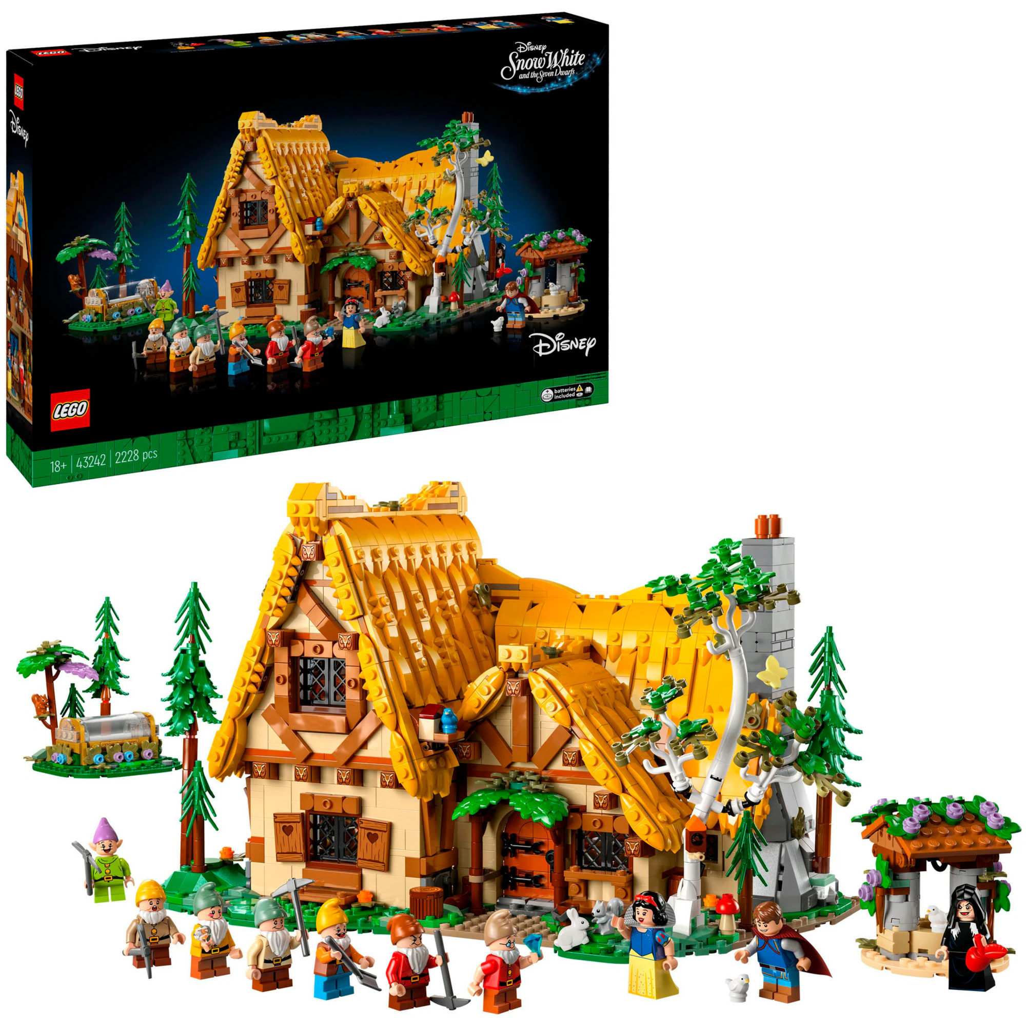LEGO Konstruktionsspielzeug Disney Die Hütte von Schneewittchen und den sieben Zwergen