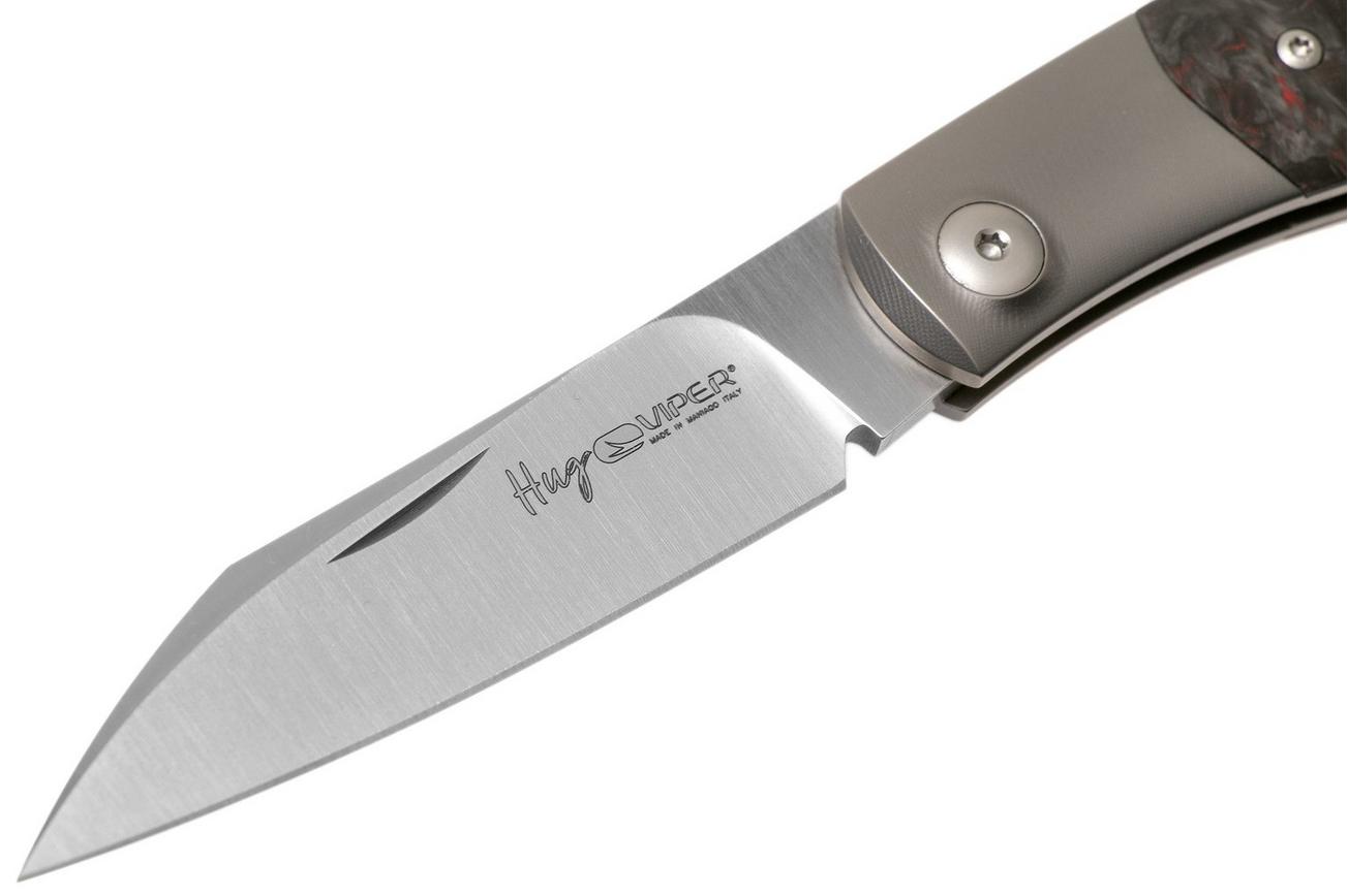Viper Hug V5992FCR Red Carbonfiber zakmes, Sacha Thiel design