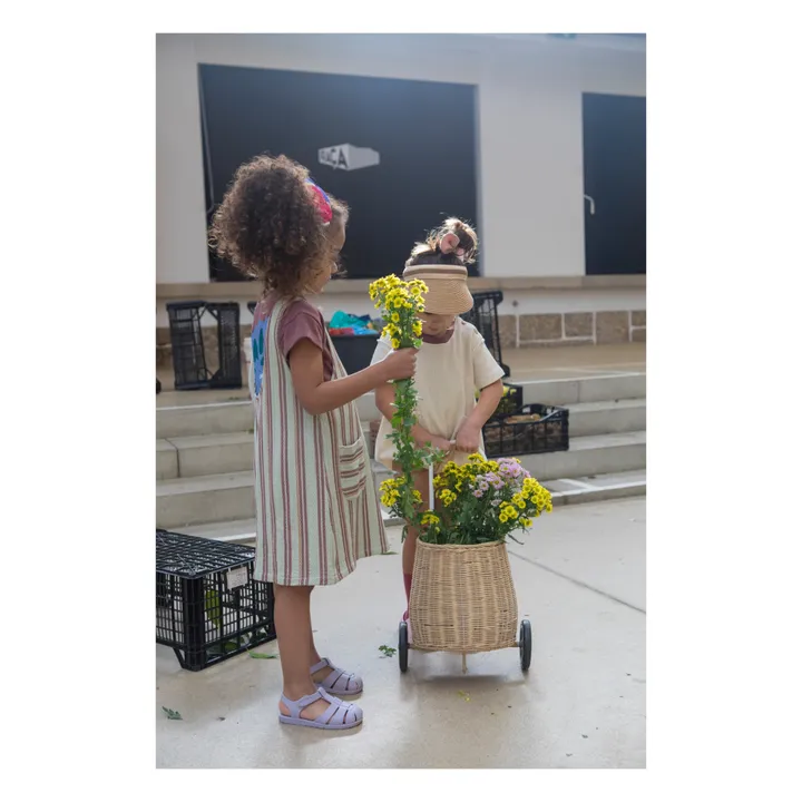 Bootani Robe Coton Bio Rayée | Sauge