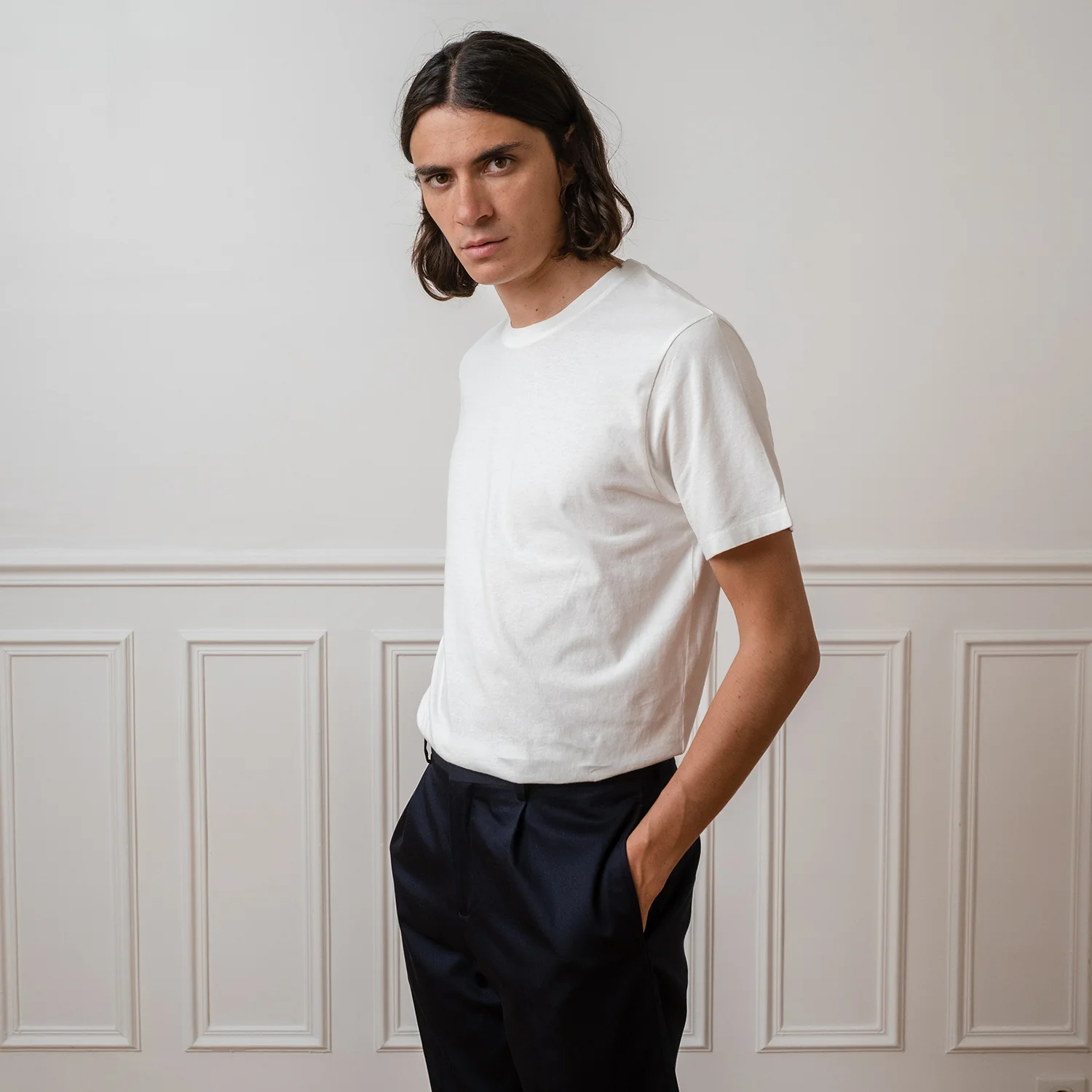 White organic cotton T-shirt