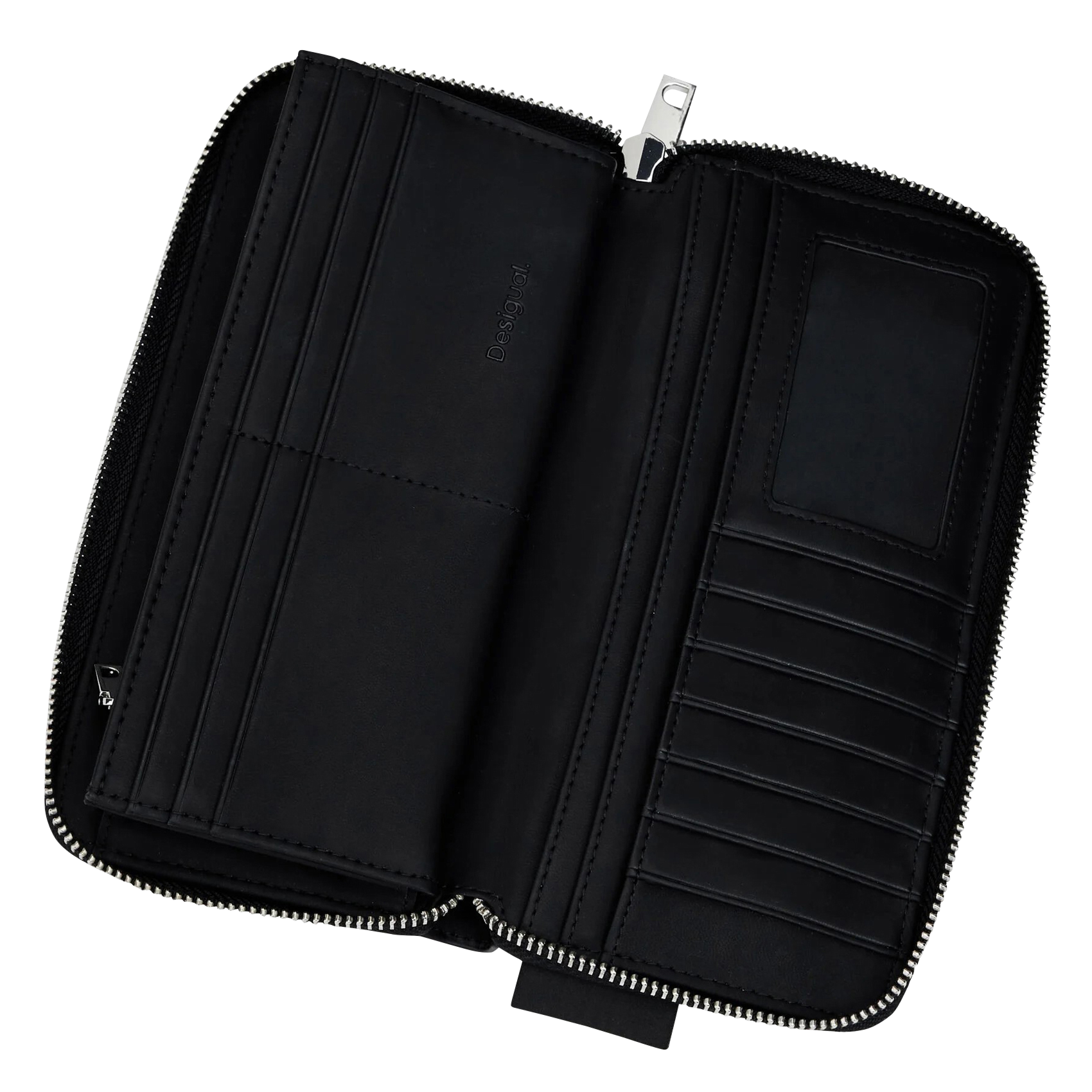 Portefeuille motif vagues | Noir