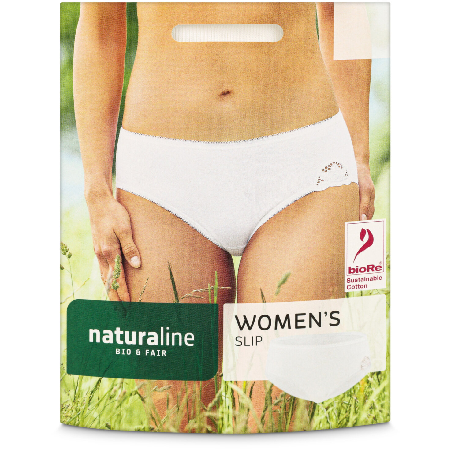 Naturaline Textil Damen Slip weiss L