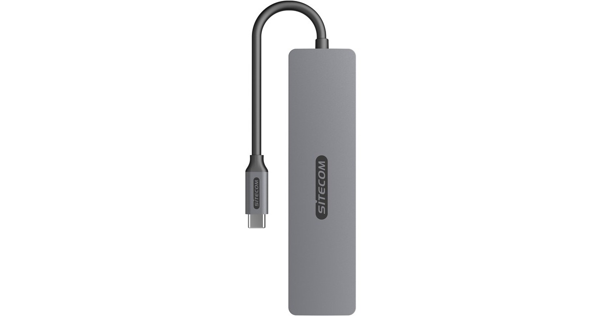 Sitecom7-in-1 USB-C Power Delivery Multiport dockingstation  (Grijs)