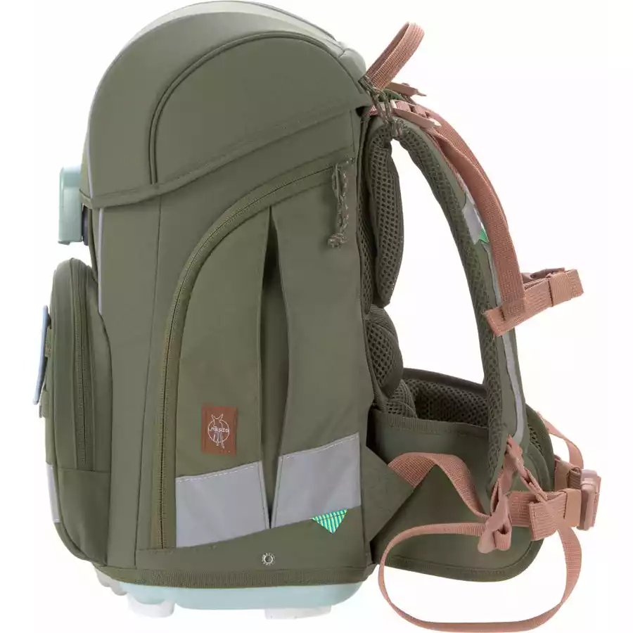 LÄSSIG Schulranzen-Set 7-tlg. Boxy Unique olive