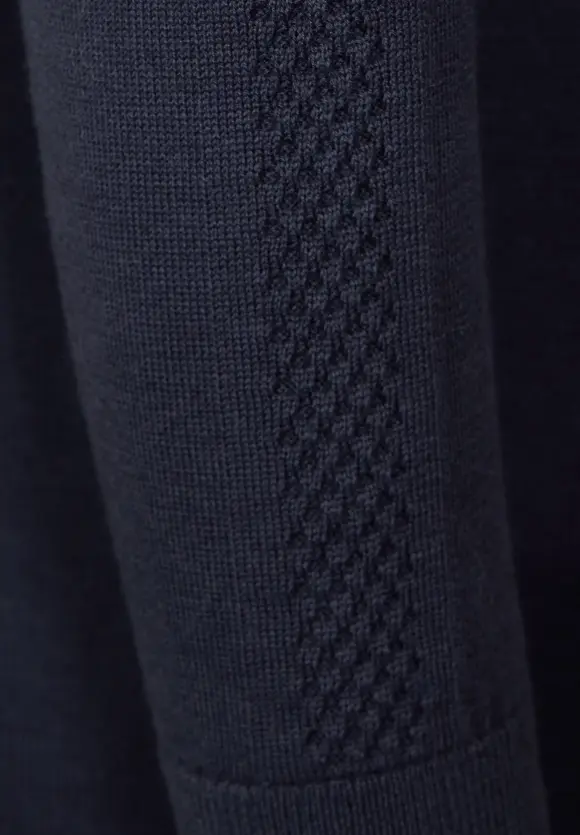 Offener Basic Cardigan - universal blue