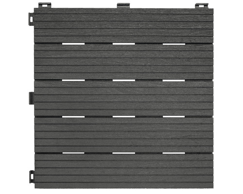 Easytile gerecyclede kliktegel 30 x 30 x 1,5 cm 1 verpakking van 6 stuks grafiet