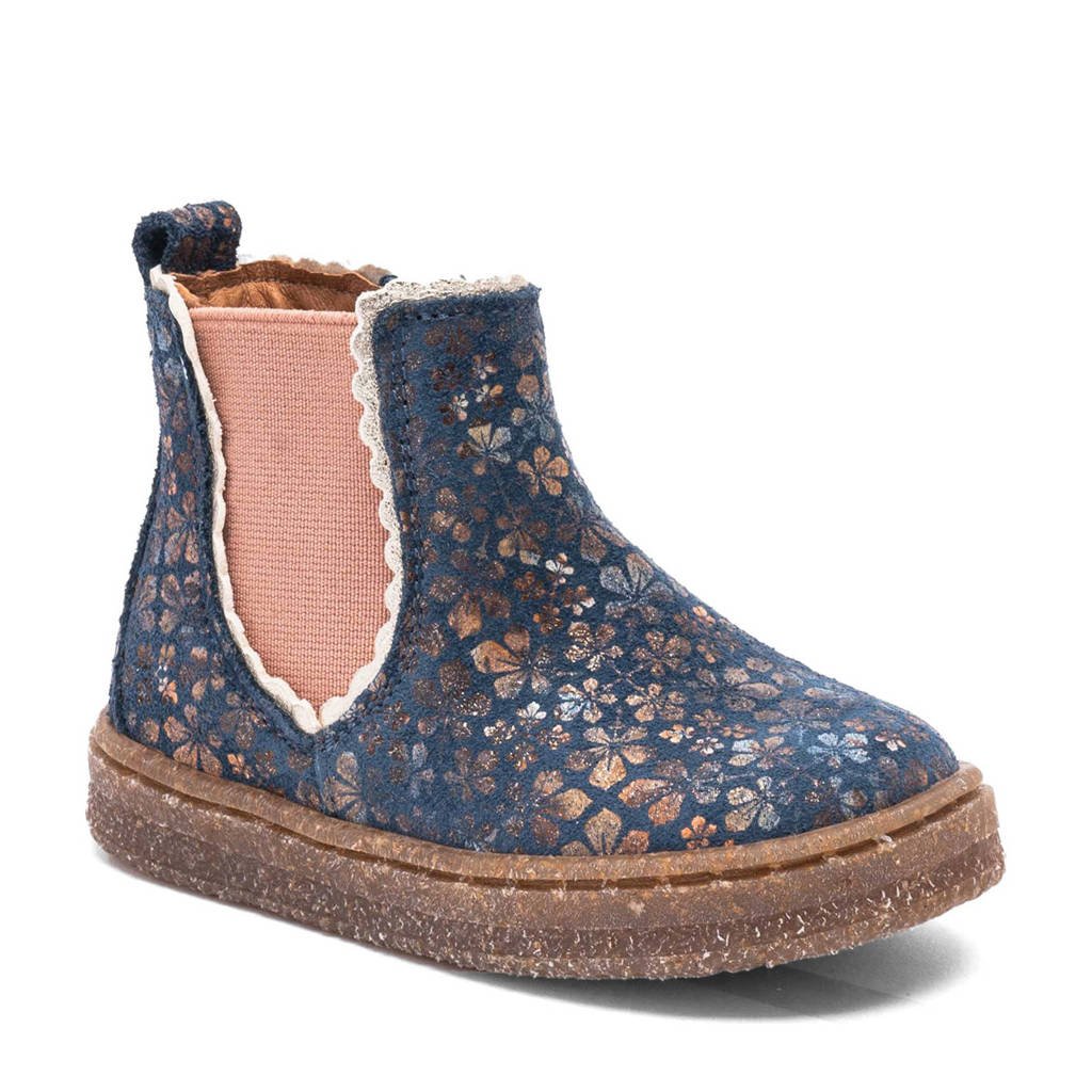 Bisgaard Siggileren enkelboots blauw/roze