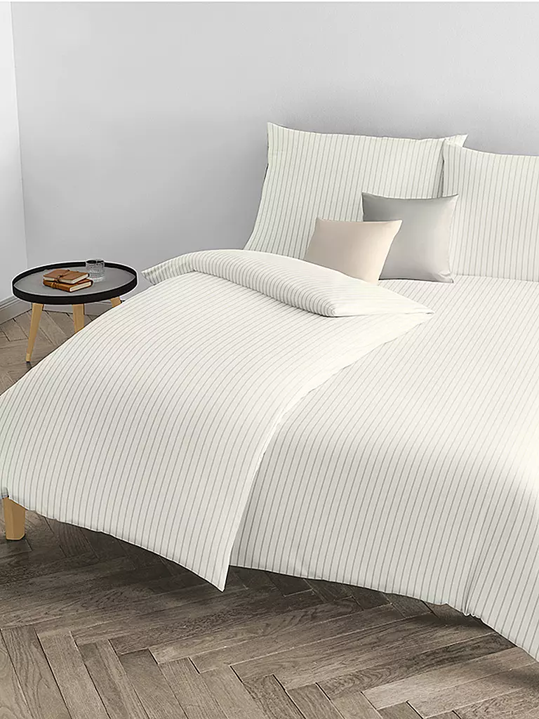 FLEURESSE Damast Bettwäsche Melk 70x90cm / 140x220cm Creme creme