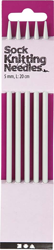 Strømpepinde - Nr. 5 - L 20 CM