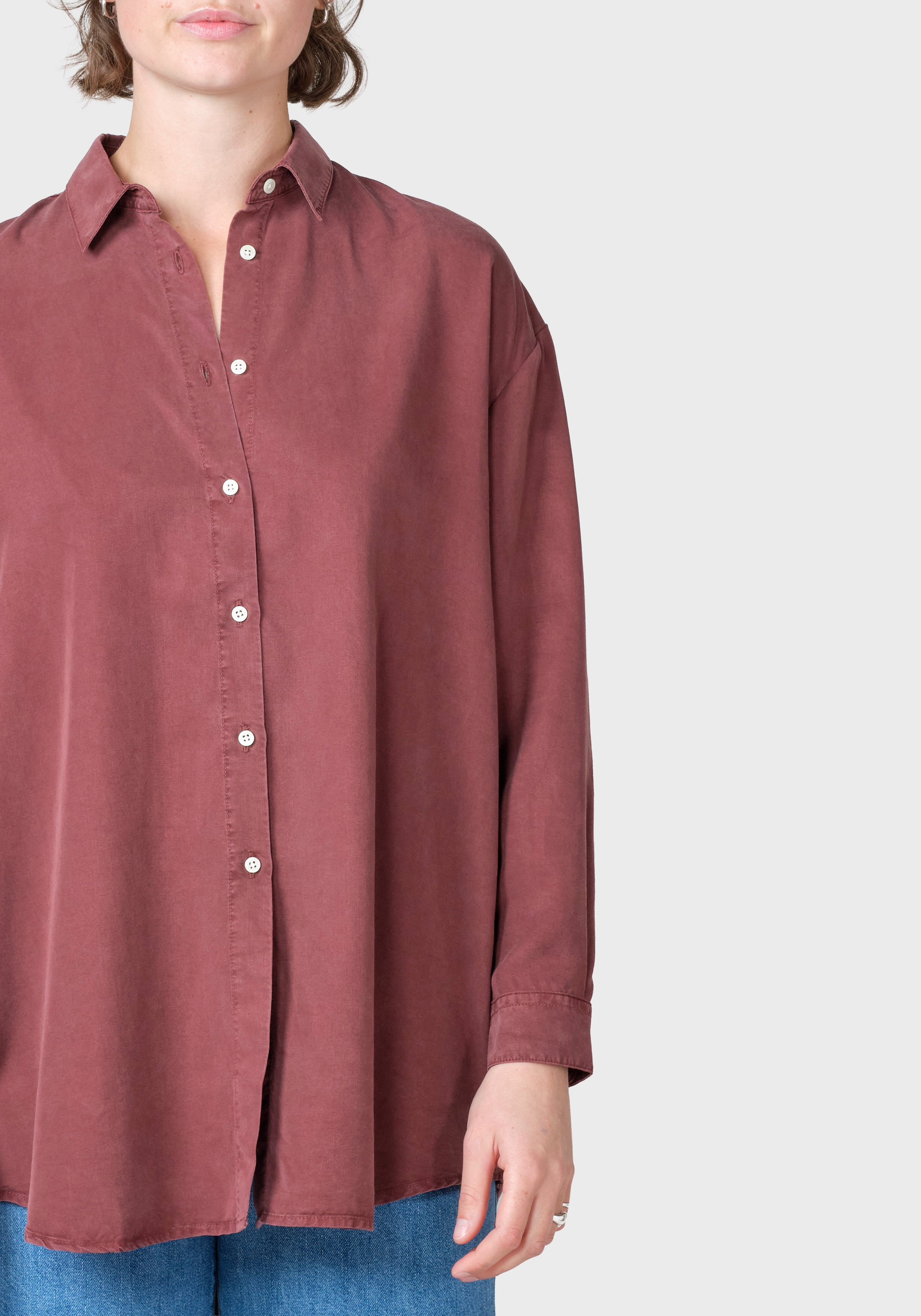 Klitmøller Collective Hemdbluse Ofelia Burgundy