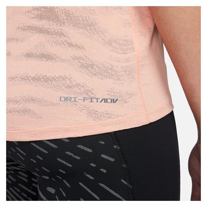 Maillot manches courtes Femme Nike Dri-Fit ADV Run Division Rose