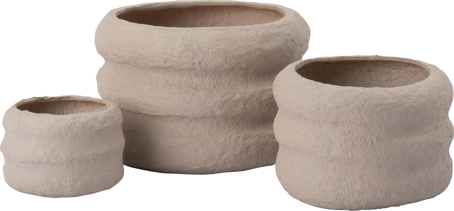 Intratuin bloempot Donna beige D 13 H 9 cm