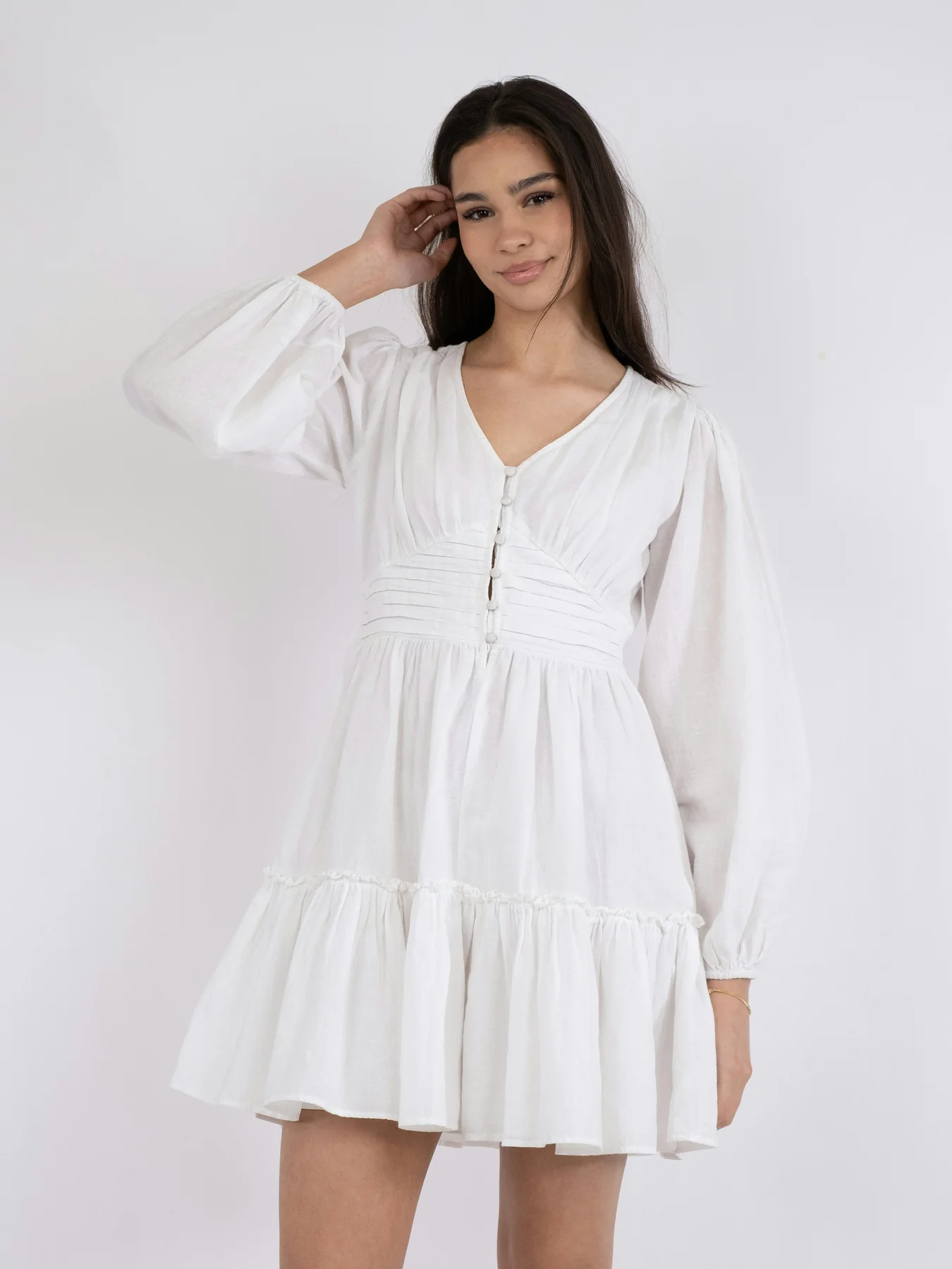 Neo Noir Rihana Linen Dress